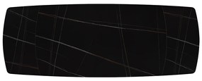 Masa ceramica extensibila Sahara Noir 140 x 90 x 75 cm
