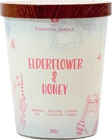 Lumânare Arome în sticlă cu capac metalic 255 g Elderflower & Honey