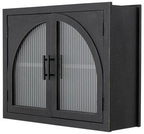 Vitrină neagră din lemn de brad suspendată 62x49x23 cm Lario – Bloomingville