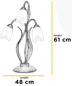 Lampă de masă SONIA 3xE14/6W/230V ONLI