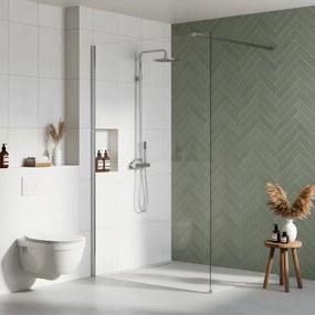 Paravan de dus Rea Flexi Transparent / Chrome 70