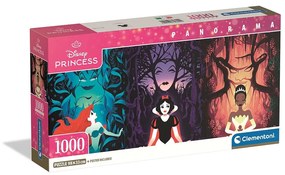 Prințesele Disney Destinies Răufăcători puzzle Compact panoramic de 1000 de piese Clementoni