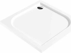 Cadita dus patrata Deante Cubic alb 80x80 cm