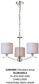Candelabru modern design elegant Carmen 3L
