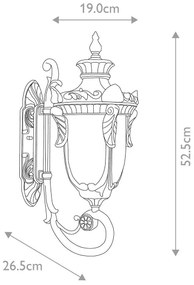 Aplică de exterior Elstead PH1-M-OB PHILADELPHIA 1xE27/60W/230V IP44