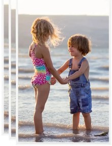 vidaXL Rame foto colaj pentru masă, 3 buc., alb, 13x18 cm, MDF
