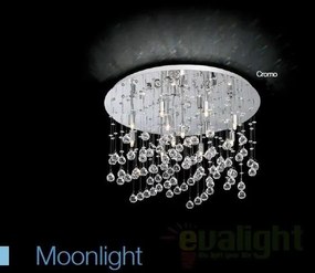 Plafonier cristal Venezian diam. 26cm MOONLIGHT PL5 cromo 094649
