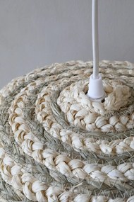 Abajur împletit, natur, H45/D40 cm