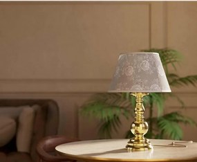 Lampa de masa clasic elegant din alama masiva Flemish
