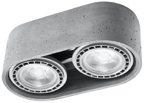 Spot gri 27x14 cm Spattio - Sollux