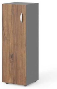 Dulap mediu Manager 39,9 x 42,2 x 119,5 cm, stânga, nuca warmia / gri