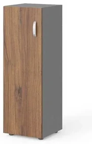 Dulap mediu Manager 39,9 x 42,2 x 119,5 cm, stânga, nuca warmia / gri