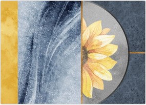 Tablou - Forme și flori (70x50 cm)