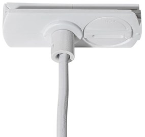 Sistem de iluminat cu șină modern cu 5 lumini suspendate albe monofazate - Iconic Frini