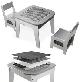 Juskys Set de lemn pentru copii Milou - gri
