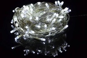 Lanț de Crăciun LED - 10 m, 100 diode, alb rece