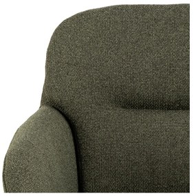 Scaun de sufragerie kaki cu cotiere tapițat Dora – Actona