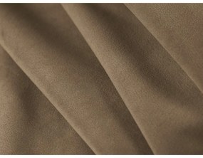 Canapea taupe cu tapițerie din catifea 140 cm Abby – Micadoni