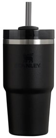 Termos negru cu pai din oțel inoxidabil 600 ml Quencher H2.0 FlowState Tumbler Black – Stanley