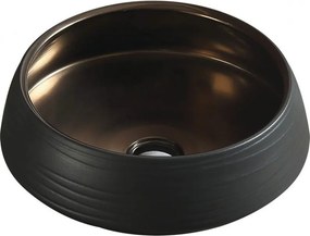 Mexen Ariana lavoar de blat 43 x 43 cm, negru/auriu - 22054366