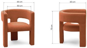 Fotoliu design portocaliu ALPAH B