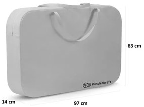 Pătuț de voiaj KINDERKRAFT  4 în 1 SOFI gri