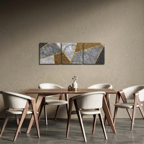 Tablou - Imitarea materialelor (cu ceas) (90x30 cm)