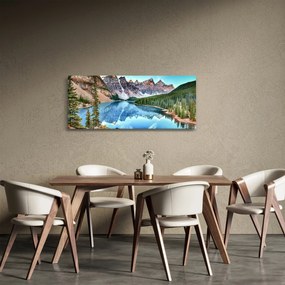 Tablou - Lacul Moraine (120x50 cm)