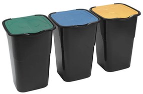 Coşuri pentru sortarea deşeurilor, set 3 buc
