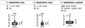 Lustra/Pendul LED design modern Levitation D-50cm