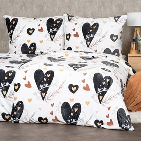 Lenjerie de pat din microflanel 4Home Romantic, 160 x 200 cm, 70 x 80 cm