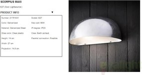 Aplica de perete exterior Scorpius Maxi GS 21751031NL