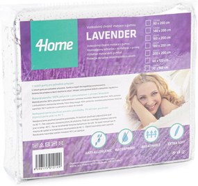 Protecție impermeabilă pentru saltea 4Home Lavender cu elastic ,  90 x 200 cm, 90 x 200 cm