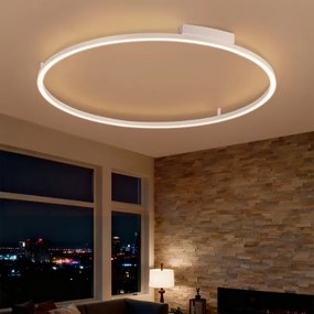 Brilagi - Lampă LED dimabilă PORTOFINO LED/85W/230V Ø 120 cm albă + telecomandă