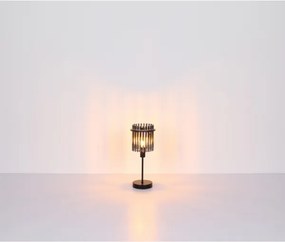 Globo 15698T1 - Lampă de masă GORLEY 1xE14/60W/230V Ø 30 cm neagră