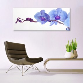 Tablouri acrilice Flori Floral Albastru Violet