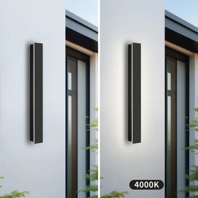 Brilagi - Aplica LED de exterior LINEAR LED/12W/230V 4000K IP65 neagră