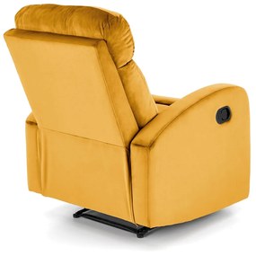 Fotoliu recliner Wonder mustariu H98 cm