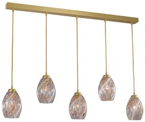 Lustra moderna cu 5 pendule design italian 10034 multicolor