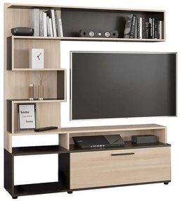 Ansamblu Comoda TV Jasper Wenge 151.5x37.5x169.5 cm