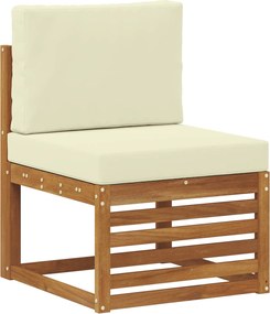 vidaXL Canapea Medie pentru Exterior Lemn Solid de Acacia natural