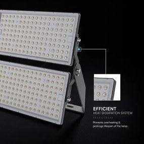 Proiector LED 500 W, 230 V, 6500 K, IP65, gri