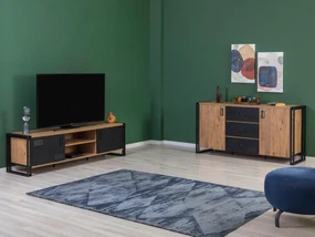 Set mobilier living Cosmopolitan 22 (atlantic pin + negru). 1089427