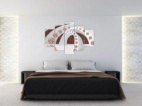 Tablou - Arcade 3D cu flori (150x105 cm)