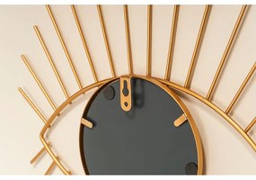 OGLINDA ROTUNDA EYES, 31X27 CM, RAMA METAL, AURIU