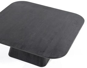 Masuta cafea din lemn de mango Aron 80x80 cm neagra