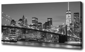 Tablou pe pânză canvas Manhattan pe timp de noapte
