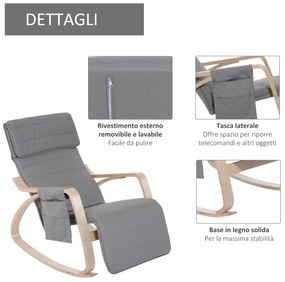 HomCom fotoliu leagan confortabil, 66,5x88x97,5 cm | AOSOM RO