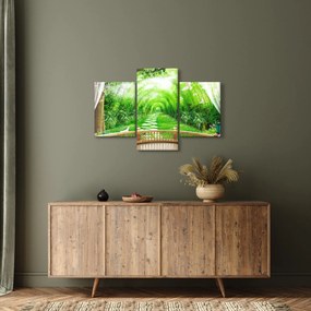 Tablou - Privire la grădina tropicală (90x60 cm)