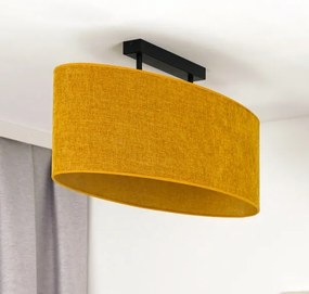 Lustră aplicată Duolla OVAL 2xE27/15W/230V maro